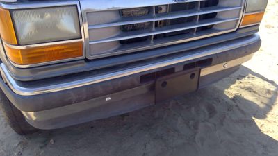 1991-1994 Ford Explorer Lower Trim Strip Below Grille Oem Silver Strip F1tz8200a