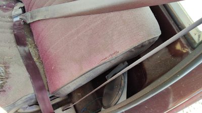 1983 Gmc Sierra C3500 Driver Left Front Seat Belt Retractor Oem Shoulder Red
