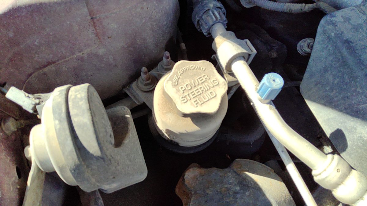 2004-2009 Mitsubishi Galant Power Steering Fluid Remote Reservoir Tank Oem 3.8l