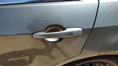 06-12 Ford Fusion Driver Left Rear Outside Door Handle Oem Back Sterling Gray Uj