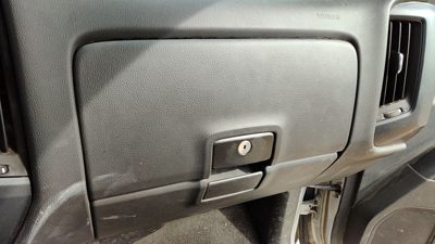 14-19 Silverado 1500 Upper Glove Box Assembly Complete Door With Latch H2r Gray