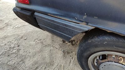 1984-1986 Toyota Camry Passenger Right Rear Moulding On Quarter Panel Oem Gray