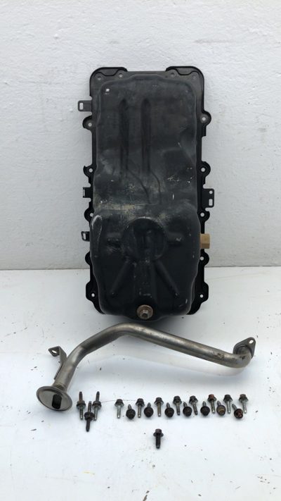 2011-2013 Ford F150 5.0l Engine Oil Pan Oem With Bolts And Pickup Tube Br3z6675a
