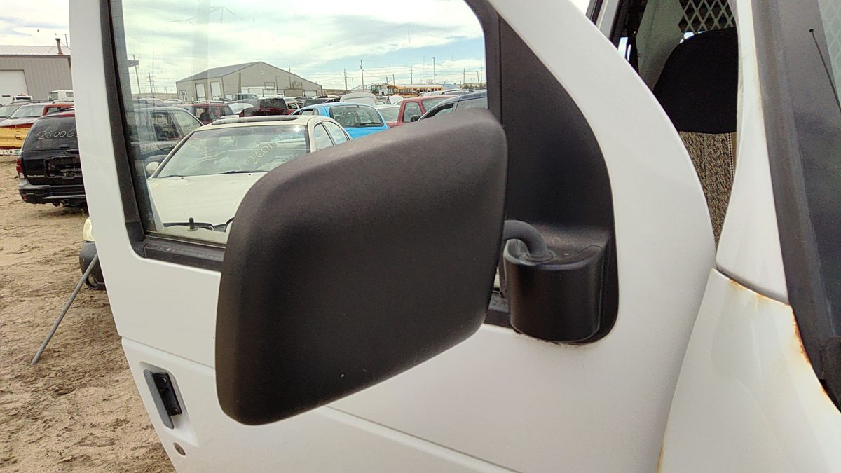 1992-2002 Ford Van E250 Passenger Right Manual Side Mirror Door Mounted Oem