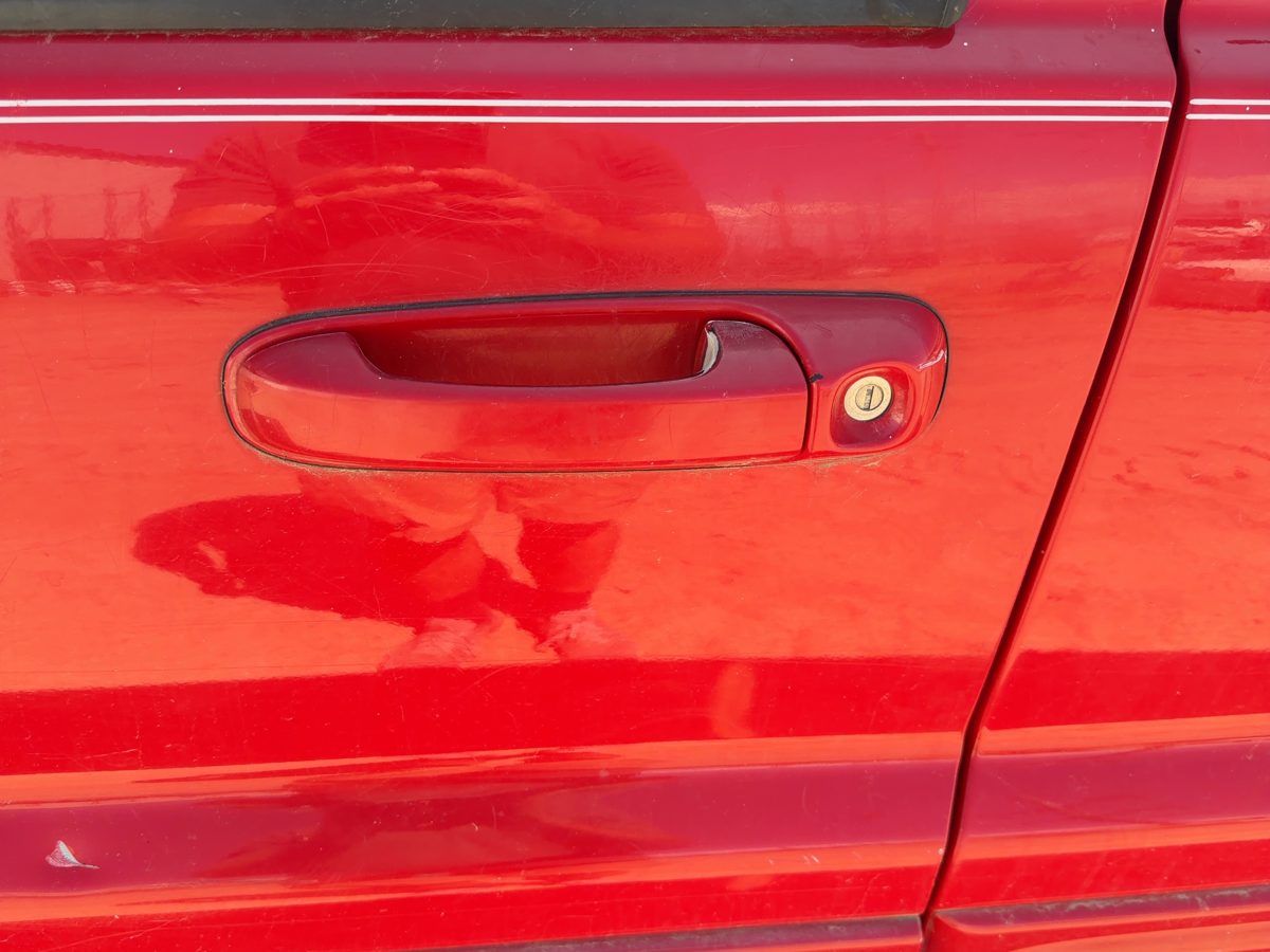 00-04 Grand Cherokee Driver Left Front Outside Door Handle Oem Flame Red Pr4