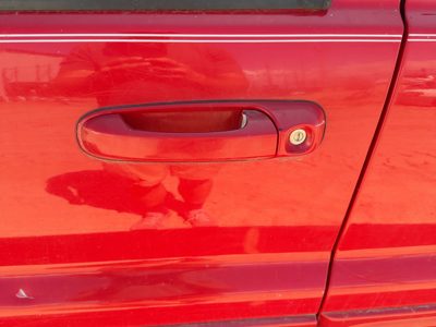 00-04 Grand Cherokee Driver Left Front Outside Door Handle Oem Flame Red Pr4