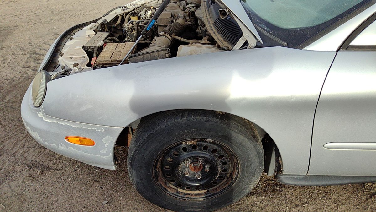 1996-1999 Ford Taurus Driver Left Front Fender Oem Silver Ts F6dz16005a