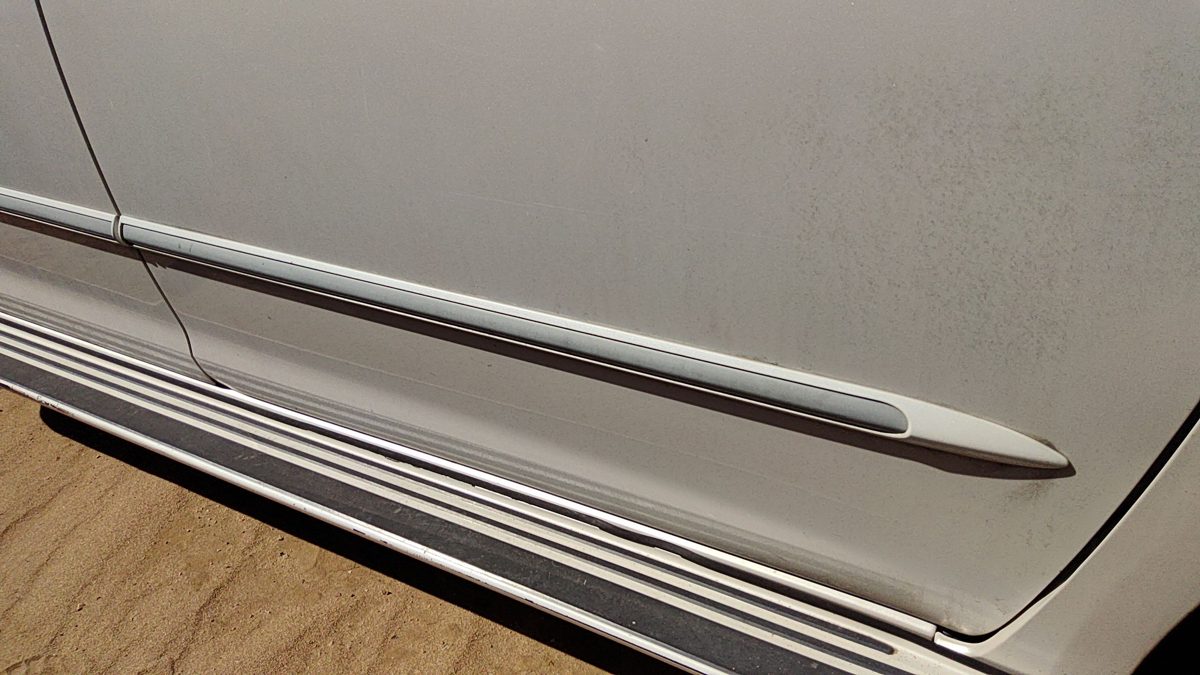 04-05 Sienna Passenger Right Front Moulding From Door Oem Trim Strip White 071