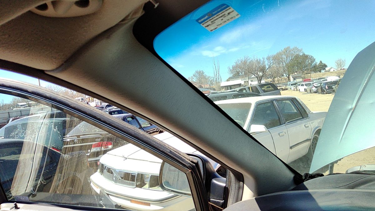 07 Caravan Driver Left A Pillar Trim Windshield Post Panel Oem Slate Gray D5