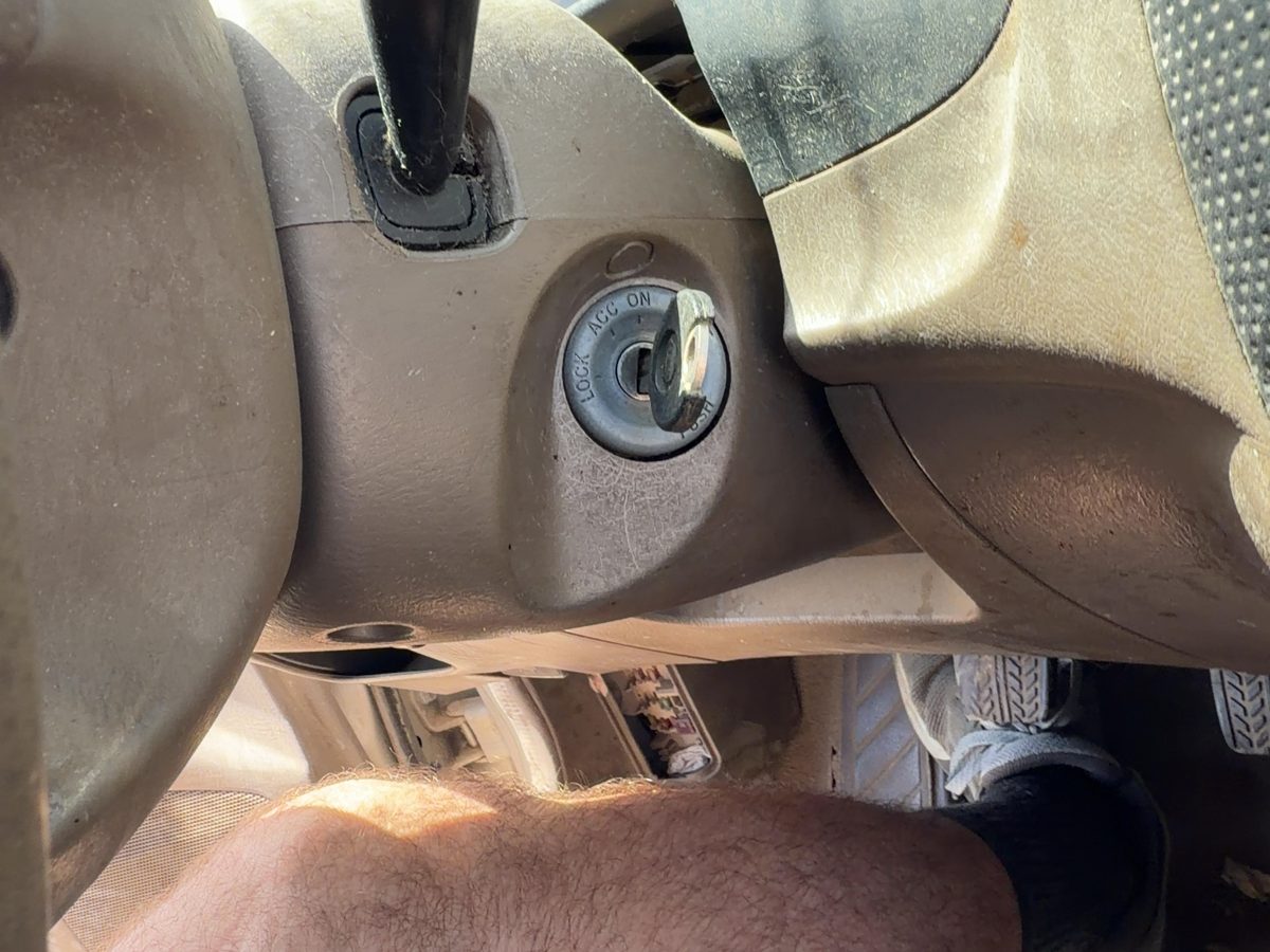 99-00 Mazda Protege DX Trim Collar Around Steering Column Brown