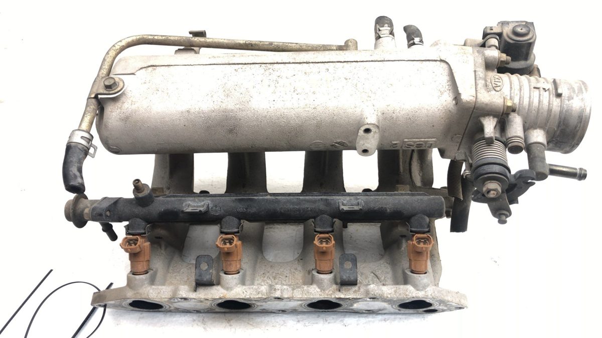 98-99 Kia Sephia Complete Intake Manifold Assembly Fuel Injector Rail 1.8L Dohc
