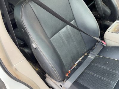 11-13 Town & Country Passenger Seat Belt Retractor Shoulder Black Alx1