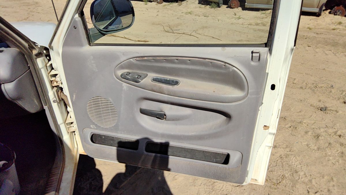 98-01 Ram 1500 Passenger Right Front Door Trim Panel With Switches Gray Pl68laz
