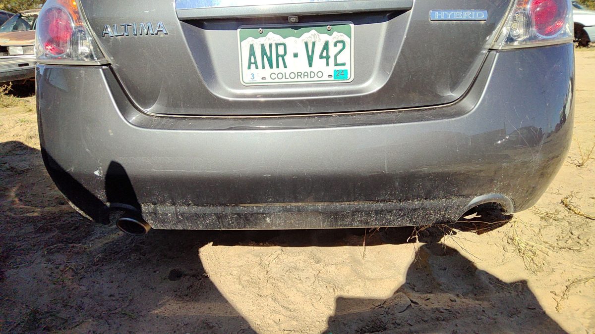 2007-2012 Nissan Altima Rear Bumper Cover Assembly Back K50 Dark Slate 4 Door