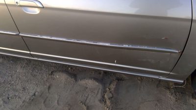 01-05 Honda Civic Passenger Right Front Moulding From Door Oem Trim Strip Silver