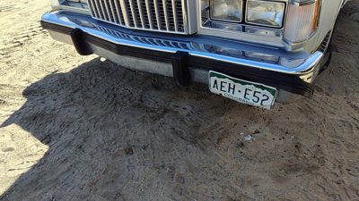 80-87 Mercury Grand Marquis Chrome Front Bumper With Brackets Assembly