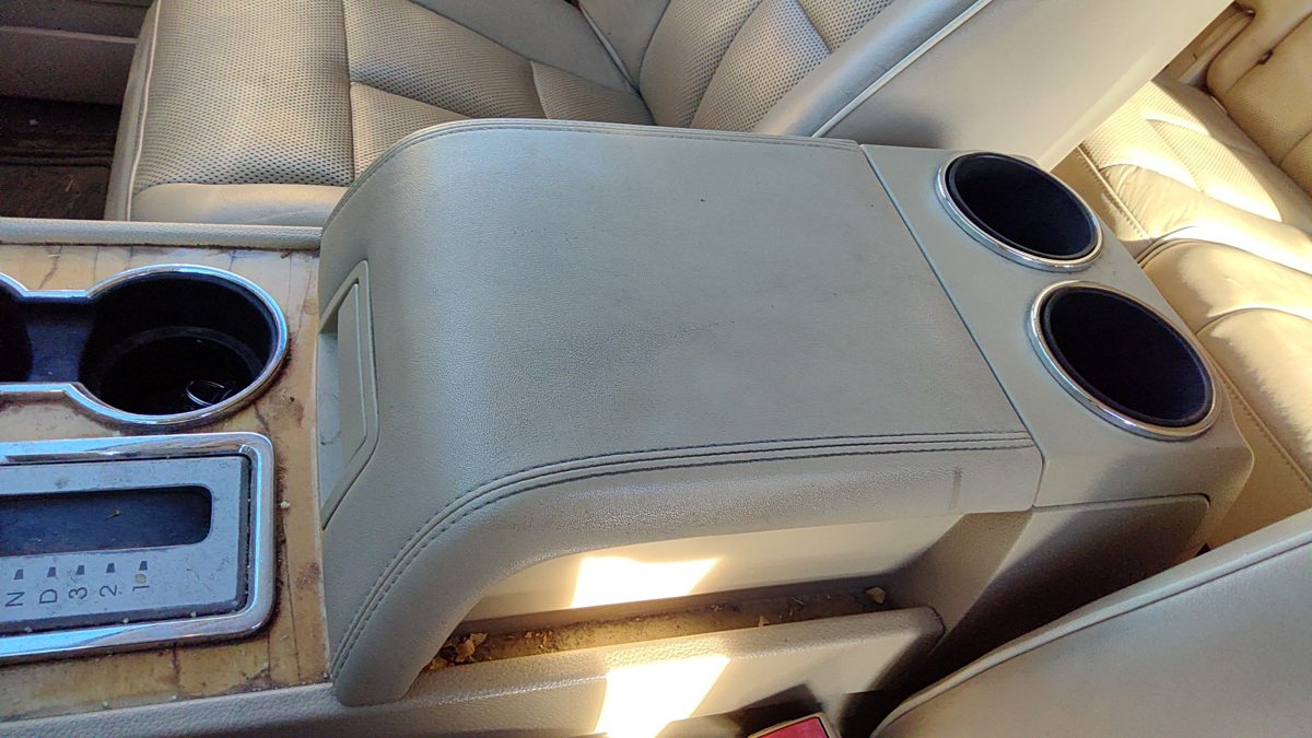 2007-2008 Lincoln Navigator Center Console Lid Only Oem Arm Rest Fold Down Tan