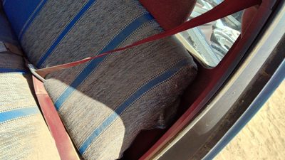 1983 Ford F150 Driver Left Front Seat Belt Retractor Oem Shoulder Red
