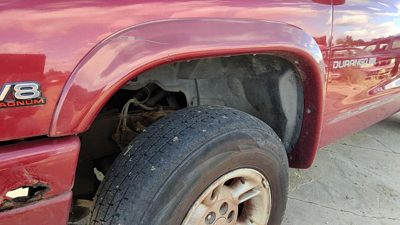 1998-2003 Dodge Durango Driver Left Front Wheel Flare Moulding Oem Fender