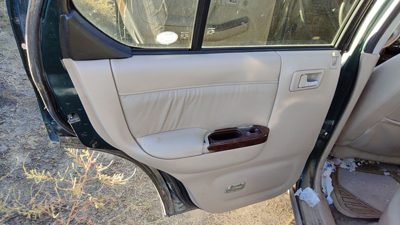 00 Honda Passport Driver Left Rear Door Trim Panel With Switches Back Bge Beige