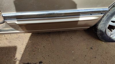 1992 Buick Park Ave Ultra Driver Left Rear Moulding From Door Back Trim Gold