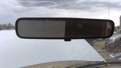2002 Ford Van E450 Inside Rear View Mirror Oem Windshield Mounted