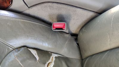 1998-2001 Olds Bravada Driver Left Front Seat Belt Buckle Receiver Pewter 922