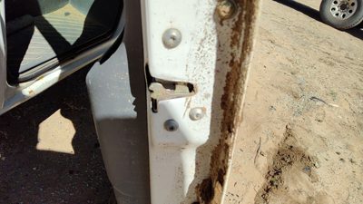 2003-2006 Sprinter Van 3500 Passenger Right Front Door Latch With Rods/Cables