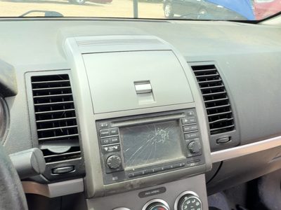 10-12 Nissan Sentra Trim Bezel Around Radio Surround Dash Panel Oem Charcoal X