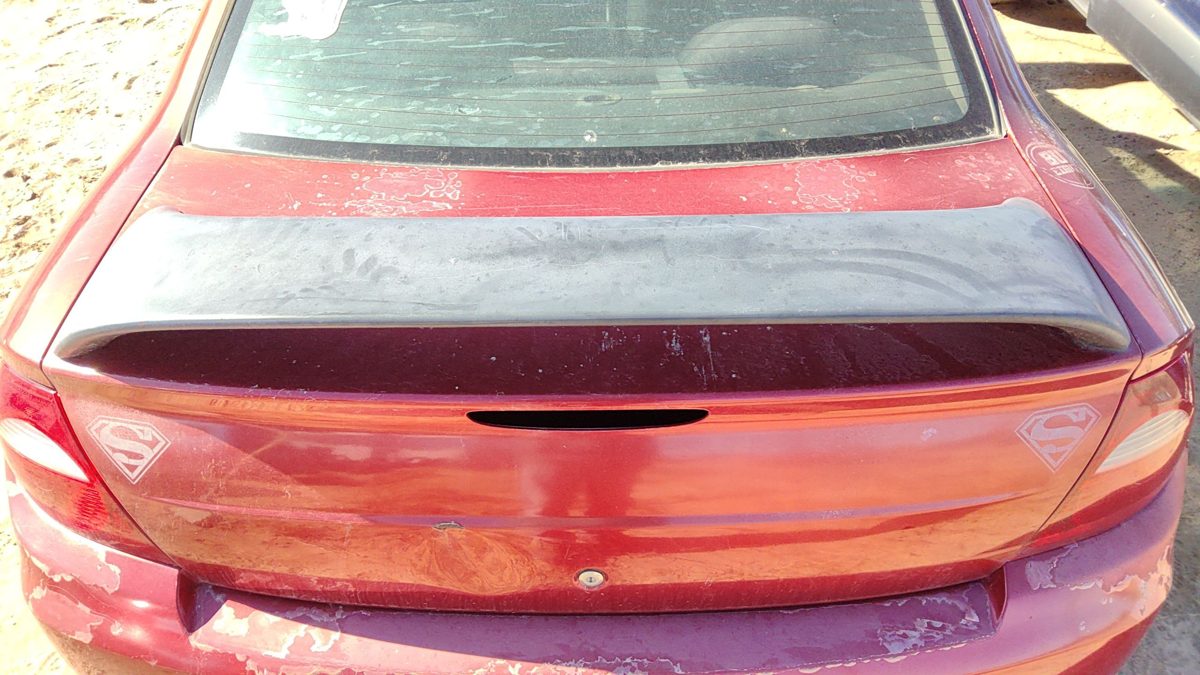2002-2005 Dodge Neon Rear Spoiler Back Wing Oem Maroon 82207478