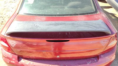 2002-2005 Dodge Neon Rear Spoiler Back Wing Oem Maroon 82207478