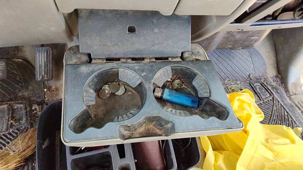 99 Chevy Silverado 1500 Slide Out Dash Mounted Cup Holder Assembly Oem Gray 92D