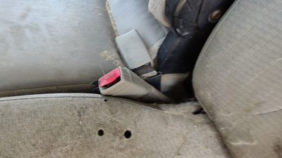 03-05 Ram 2500 Driver Left Front Seat Belt Buckle Receiver Regular Cab Taupe L5