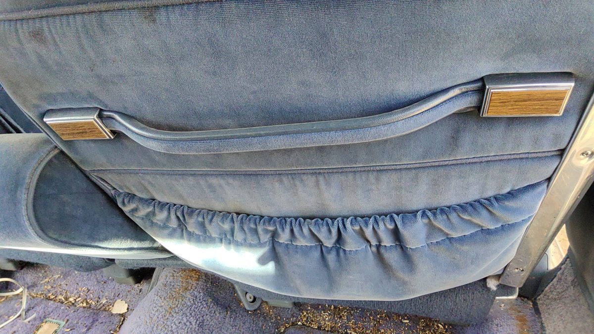 1984 Deville Sedan Rh Passenger Right Rear Seat Back Grab Handle Blue Oem