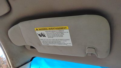 2010-2012 Ford Fusion Driver Left Sun Visor Oem Ae5z5404105aa