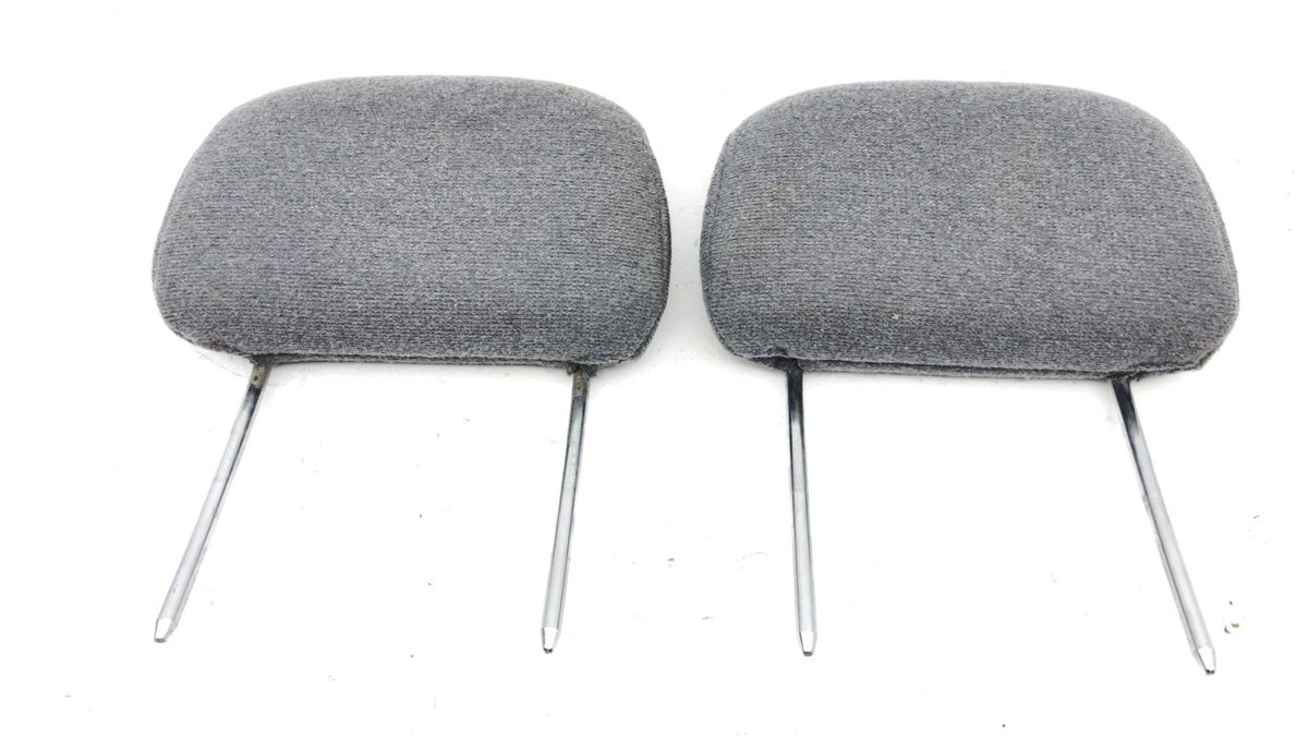 1995 Ford F150 Rh Cloth Pair Left And Right Front Seat Head Rest Gray