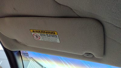 1999 Dodge Stratus Driver Left Sun Visor Oem Agate Az
