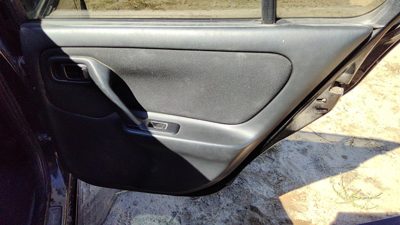 2002 Infiniti G20 Passenger Right Rear Door Trim Panel With Switches Back Black