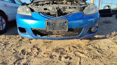 2004-2006 Mazda 3 Front Bumper Cover Assembly Oem 27B Winning Blue Bn8f50031dbb