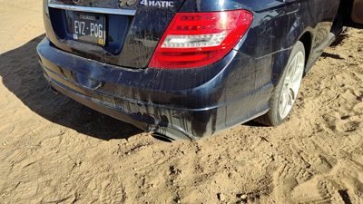 2012-2015 Mercedes C300 Rear Bumper Cover Assembly Oem Back Lunar Blue 890
