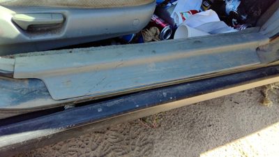1997 Honda Accord Passenger Right Lower Kick Trim Panel Oem Gray Sill Step