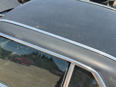 1980 Mercedes 450SL 107 Driver Left Chrome Trim Drip Rail on Roof OEM