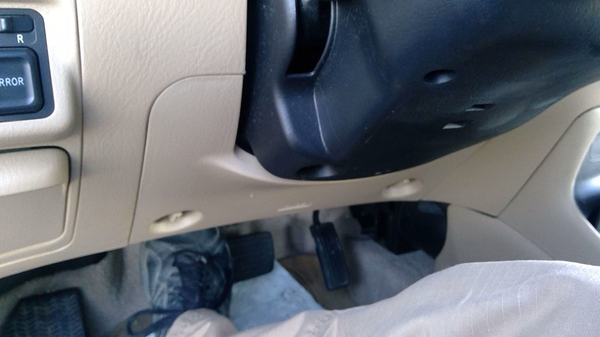 2001-2005 Honda Civic Lower Dash Under Column Knee Bolster Trim Panel Oem Tan