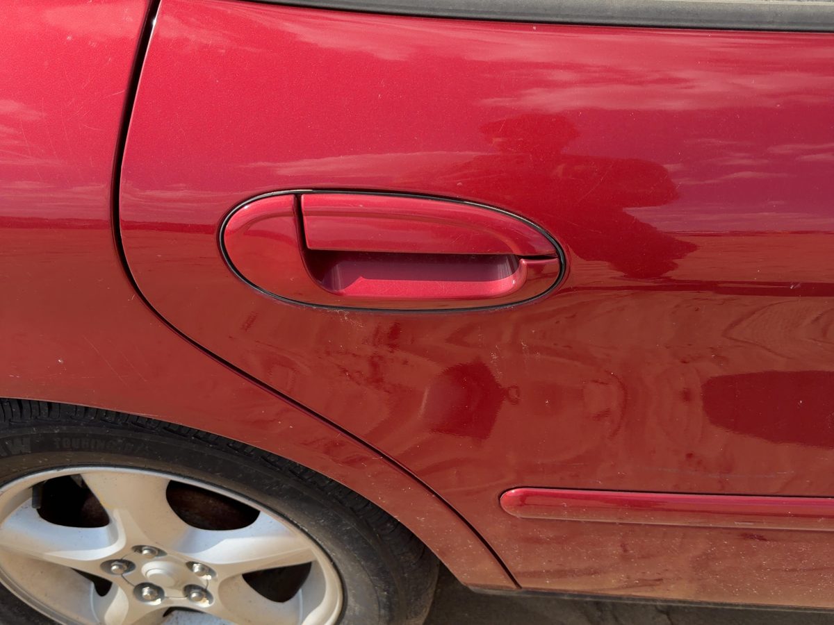 1999-2007 Ford Taurus Passenger Right Rear Outside Door Handle Oem Back Red
