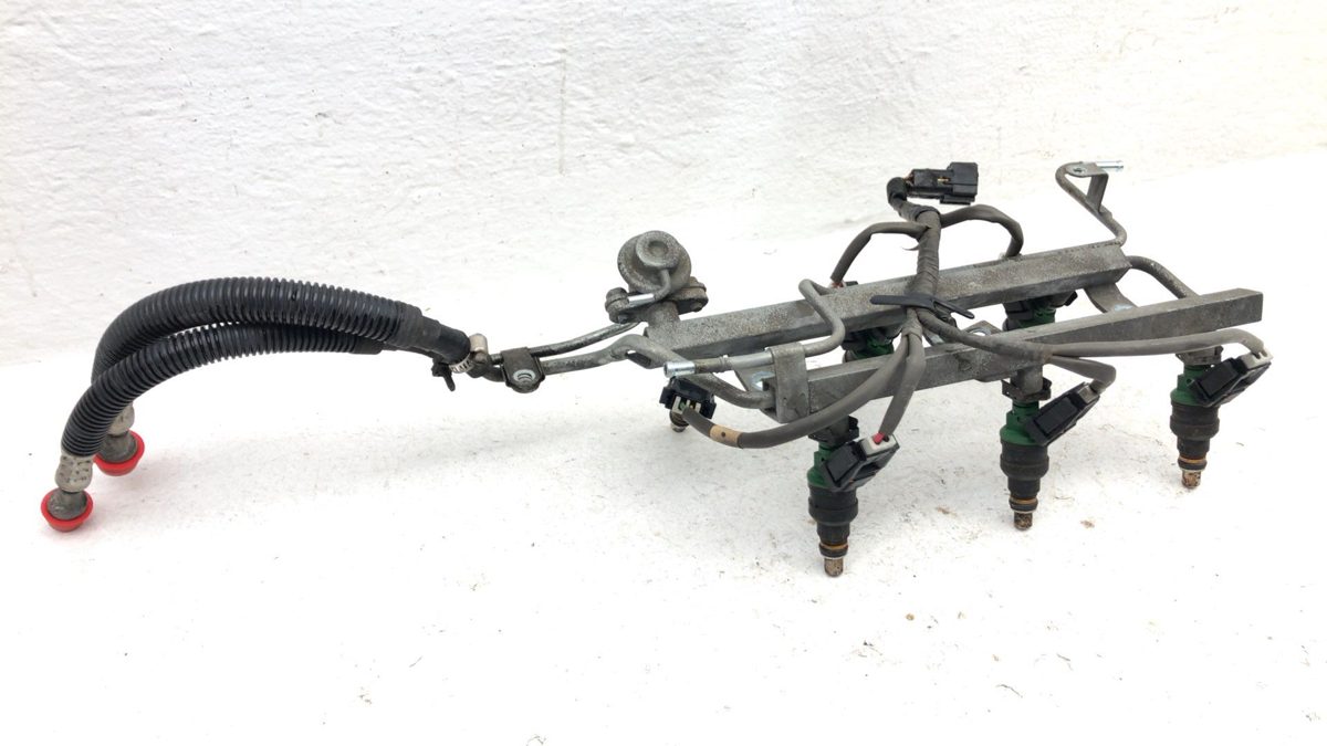 1987-1991 Dodge Caravan Complete Fuel Rail With Injectors Set Loaded Oem 3.0L