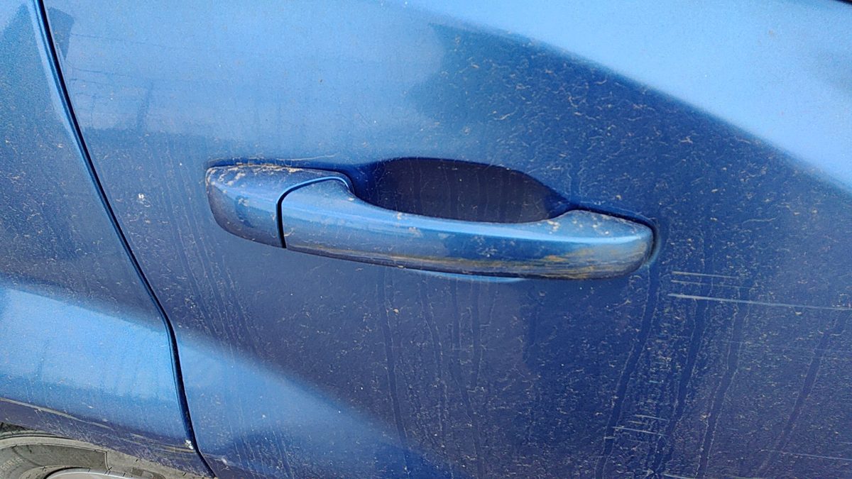 2008-2010 Dodge Avenger Passenger Right Rear Outside Door Handle Back Blue Pbd