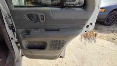 98-03 Blazer Passenger Right Rear Door Trim Panel With Switches Back Gray 92H