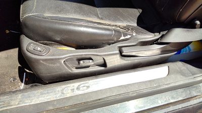 09 Pontiac G6 Gxp Coupe Driver Left Side Power Seat Switch With Trim Panel Ebony