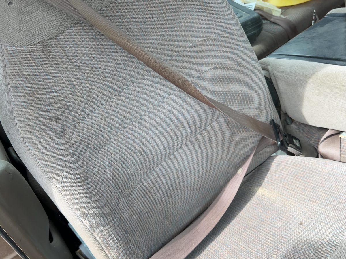 92-97 Ford F250 Passenger Right Front Seat Belt Retractor Oem Shoulder Brown Rk