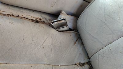 1994-1998 Olds 88 Driver Left Front Seat Belt Buckle Receiver Oem Tan